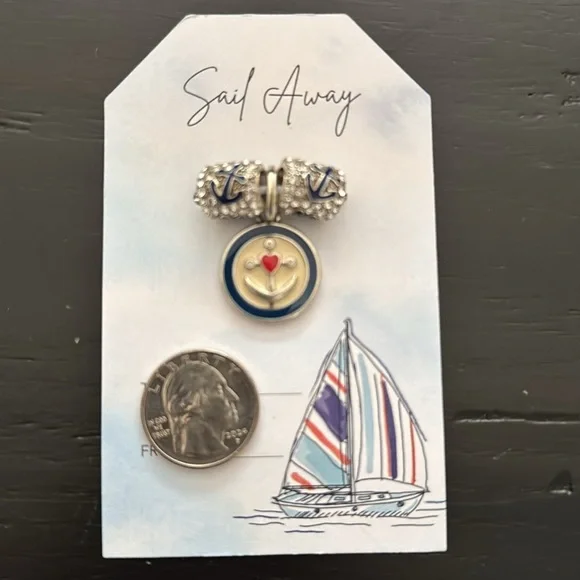 ⚓️ NWT ~ BRIGHTON NAUTICAL CHARM-COLLECTION - Blue and Silver - 3 Bundle - Picture 4 of 13